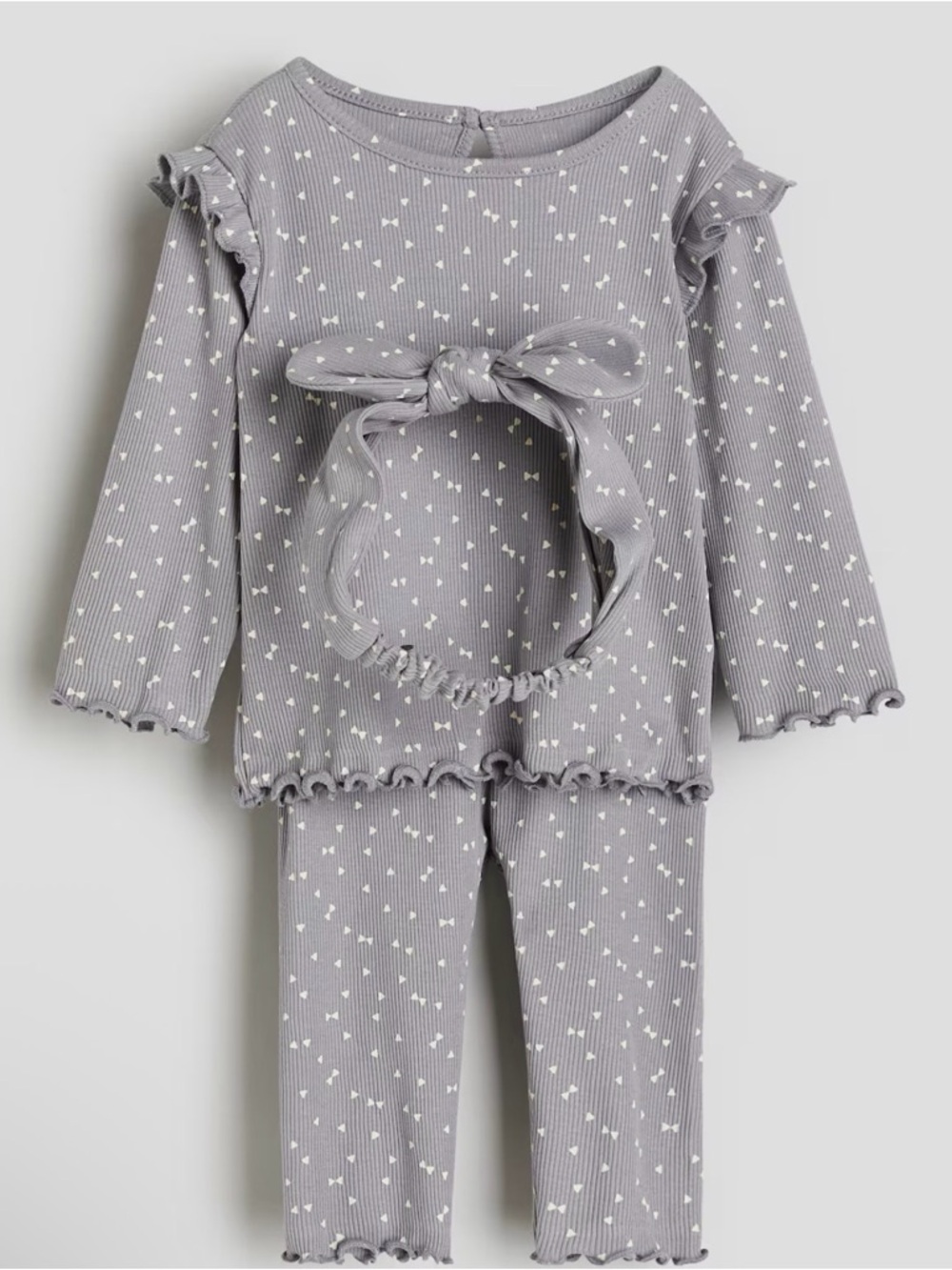 H&M toddler  3-PIECE RIBBED SET